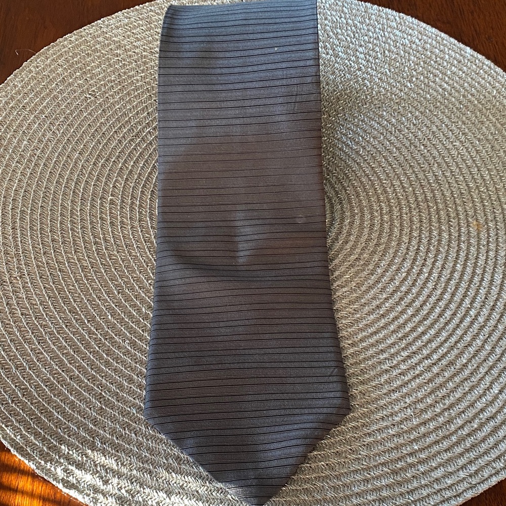 DKNY Charcoal Striped Men's Tie